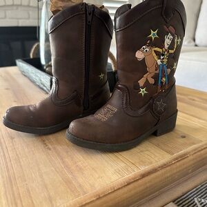 Disney Pixar Toy Story Woody & Bullseye brown boots, Size 9, Toddler